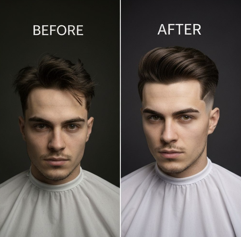 Transformacja strzyżenia męskiego